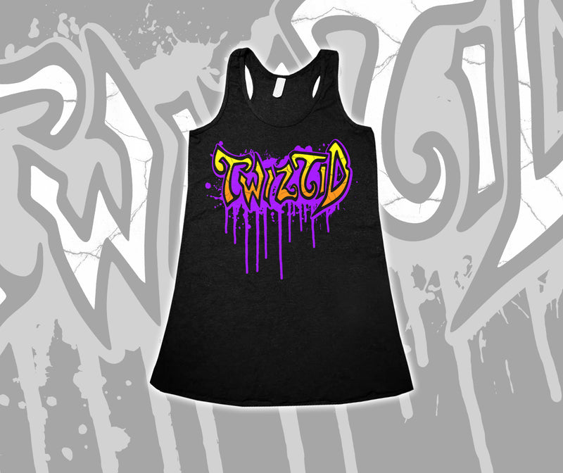 Twiztid Dripping Old School Logo Ladies Racerback Tank