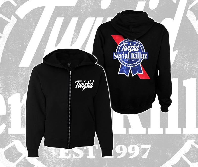 Twiztid Blue Ribbon Zip-Up Hoodie