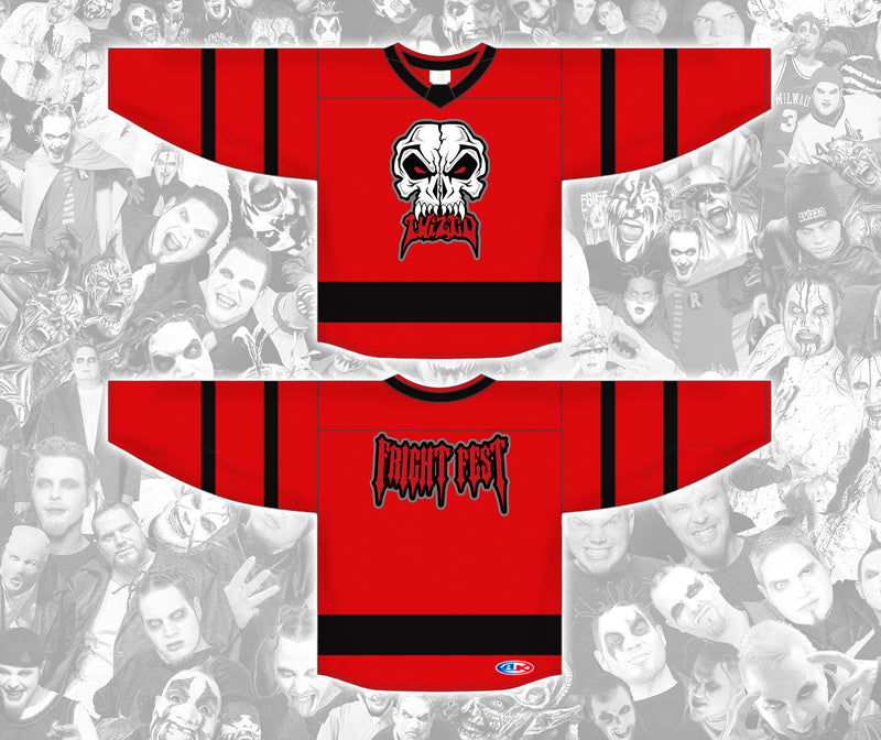 Twiztid Fright Fest Skull Embroidered Hockey Jersey