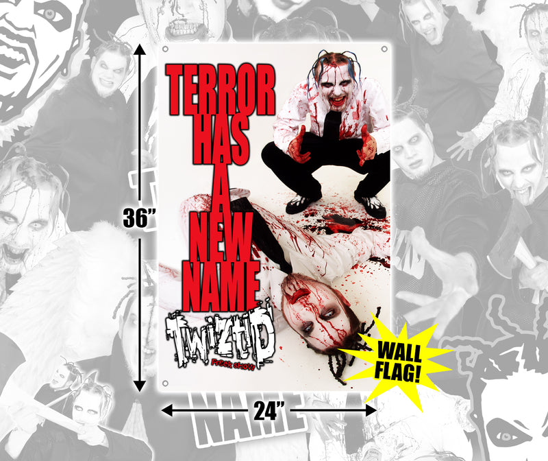 Twiztid Terror Has A New Name 24x36" Flag