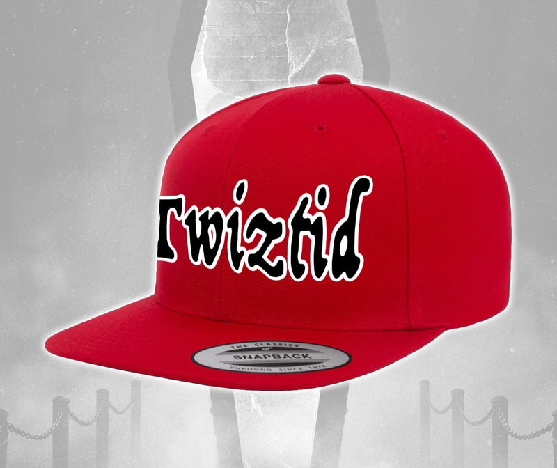 Twiztid Red & Black "welcome to your funeral" Logo Snapback