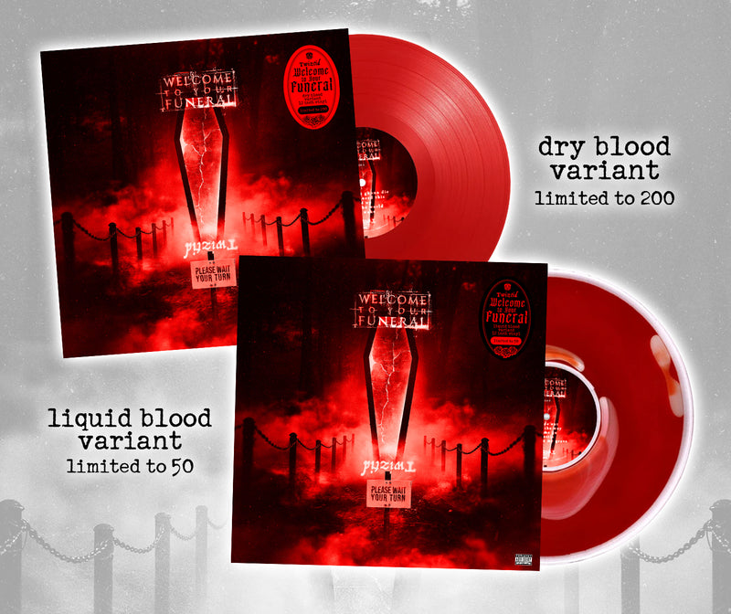 Twiztid Limited Blood Red "welcome to your funeral" Vinyl Variants