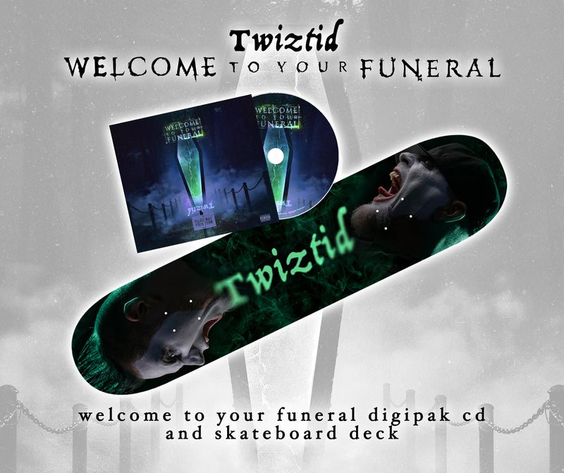 Twiztid "welcome to your funeral" CD & Skate Deck Bundle