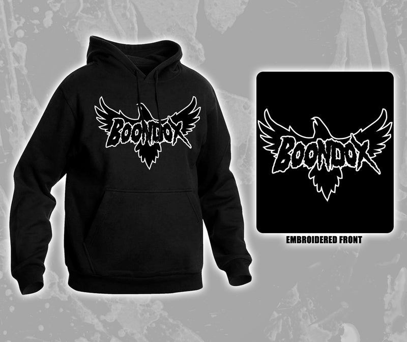 Boondox Crow Logo Embroidered Hoodie