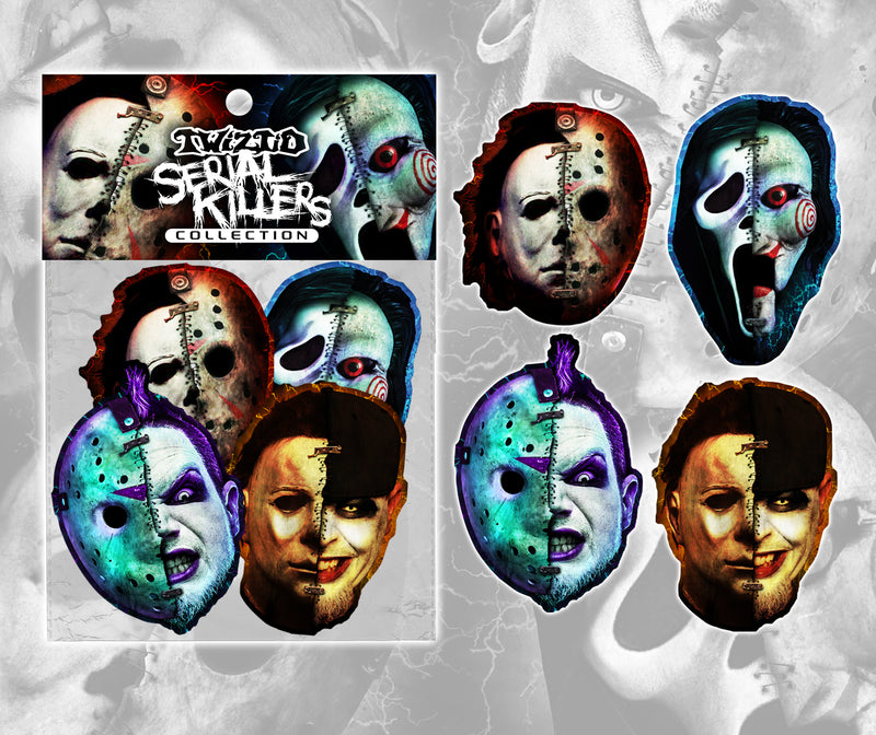 "Twiztid Serial Killers Collection"  4 Sticker Pack