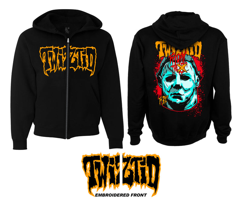 Twiztid Embroidered Logo Michael Myers Zip-Up Hoodie