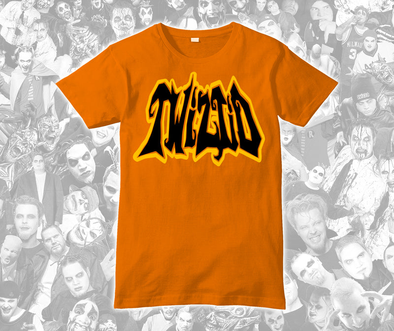 Orange Yellow and Black Twiztid OG Logo Shirt